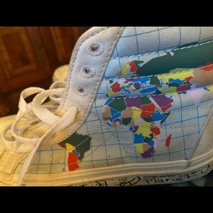 Vans save the planet kids size 5 , just was wearing couple times
